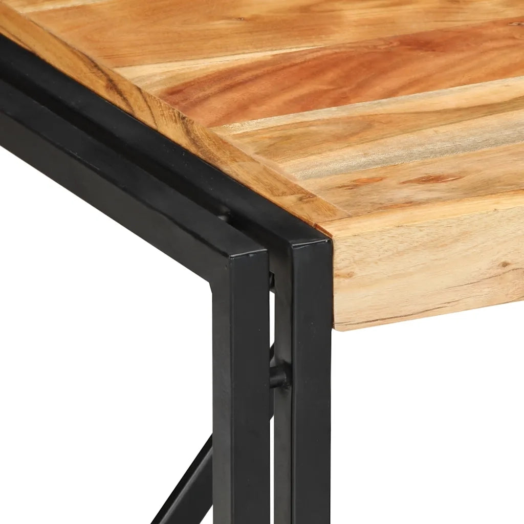 Tavolino da CaffÃ¨ 50x50x35 cm Legno Massello di Acacia