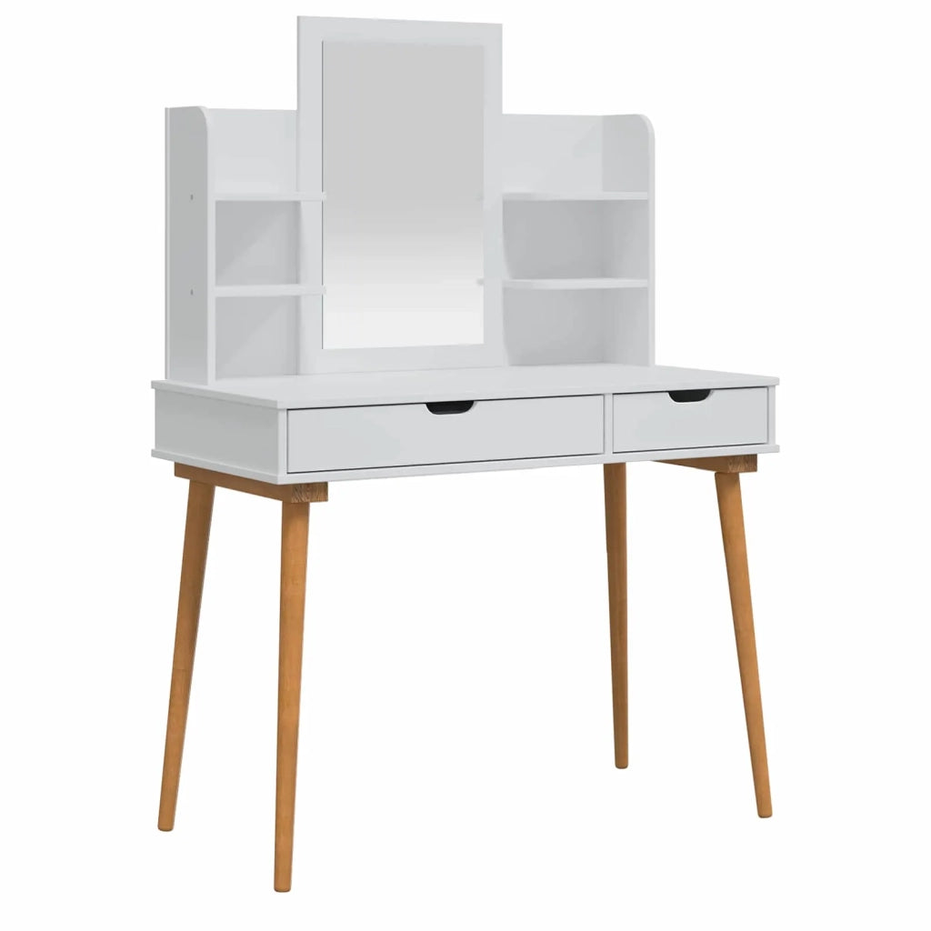 Set Tavolo da Trucco FAUSKE 4 pcs Bianco 100 x 50 x 143 cm 3438583