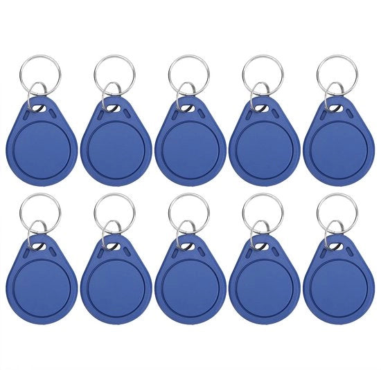 Sistema di Identificazione RFID per 10 Accessi - Etichettabile - Controllo di Accesso - Identificazione - Sistemi di Sicurezza - Materiale ABS di Alta Qualità - Etichetta RFID Identificativa