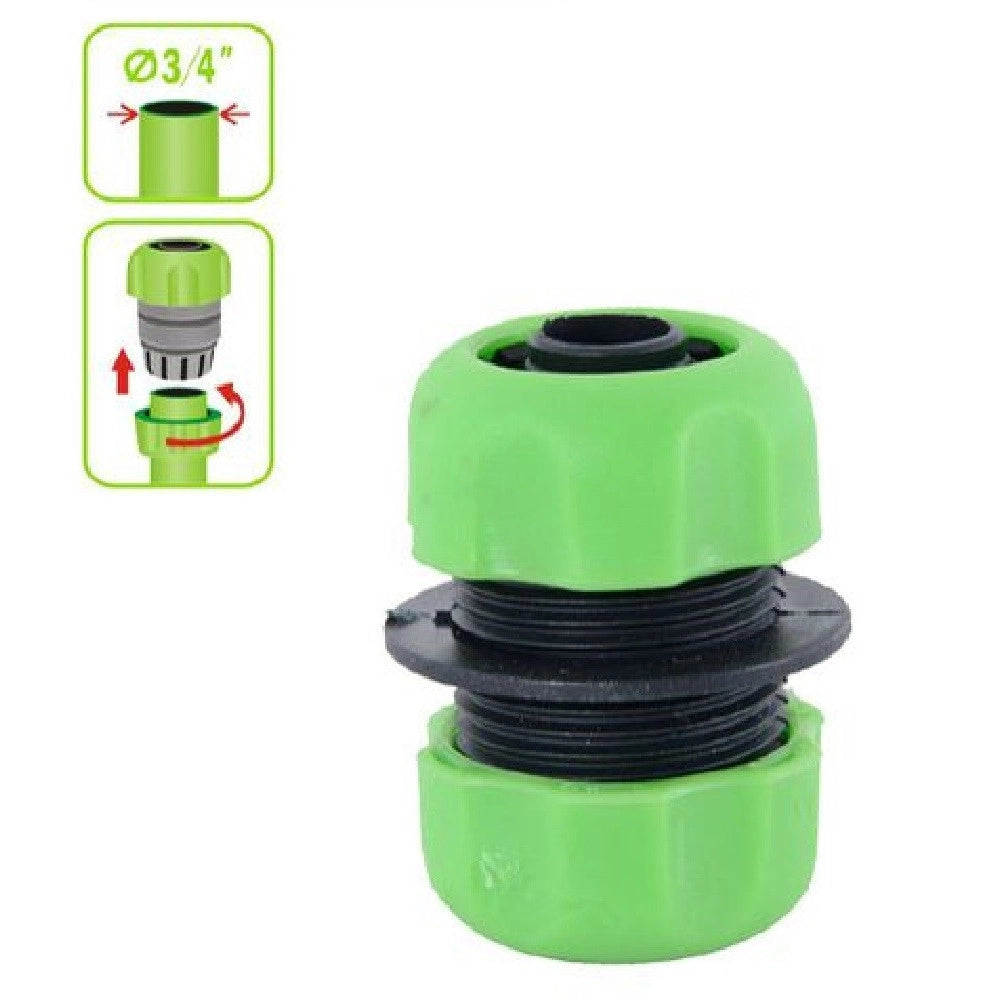 Trade Shop - Connettore Giunzione Tubi Da 3/4″ Innesto Riparatore In Plastica Giardino 92172 -