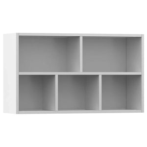 Libreria/Credenza Bianca 50x25x80 cm in Legno Multistrato 800162