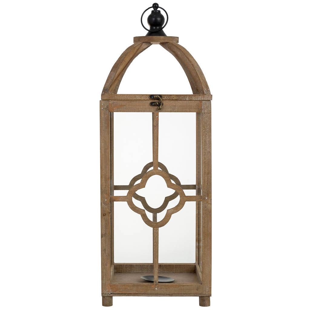 Lanterna in legno 23x23x63h cm