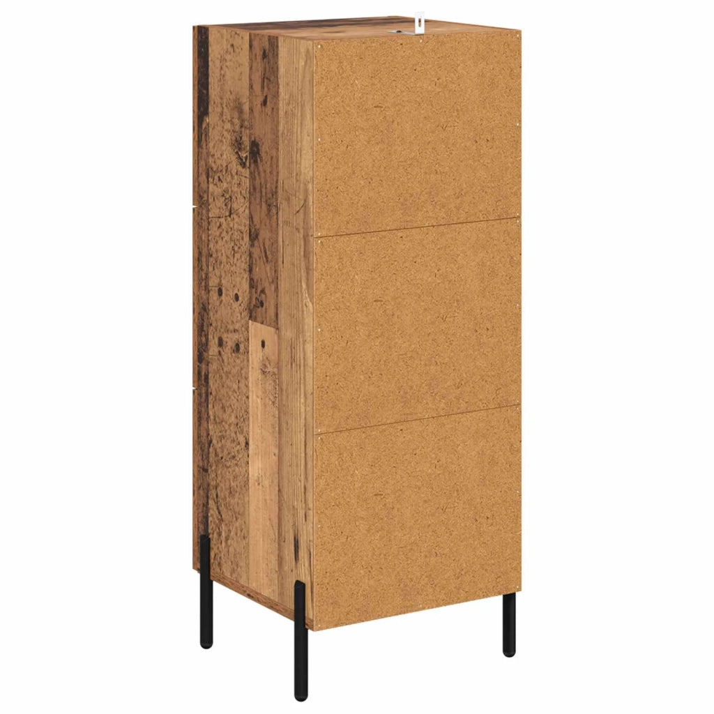Credenza | Madia | Buffet da pranzo | Armadio da pranzo Legno vecchio 34 x 34,5 x 90 cm Legno multistrato