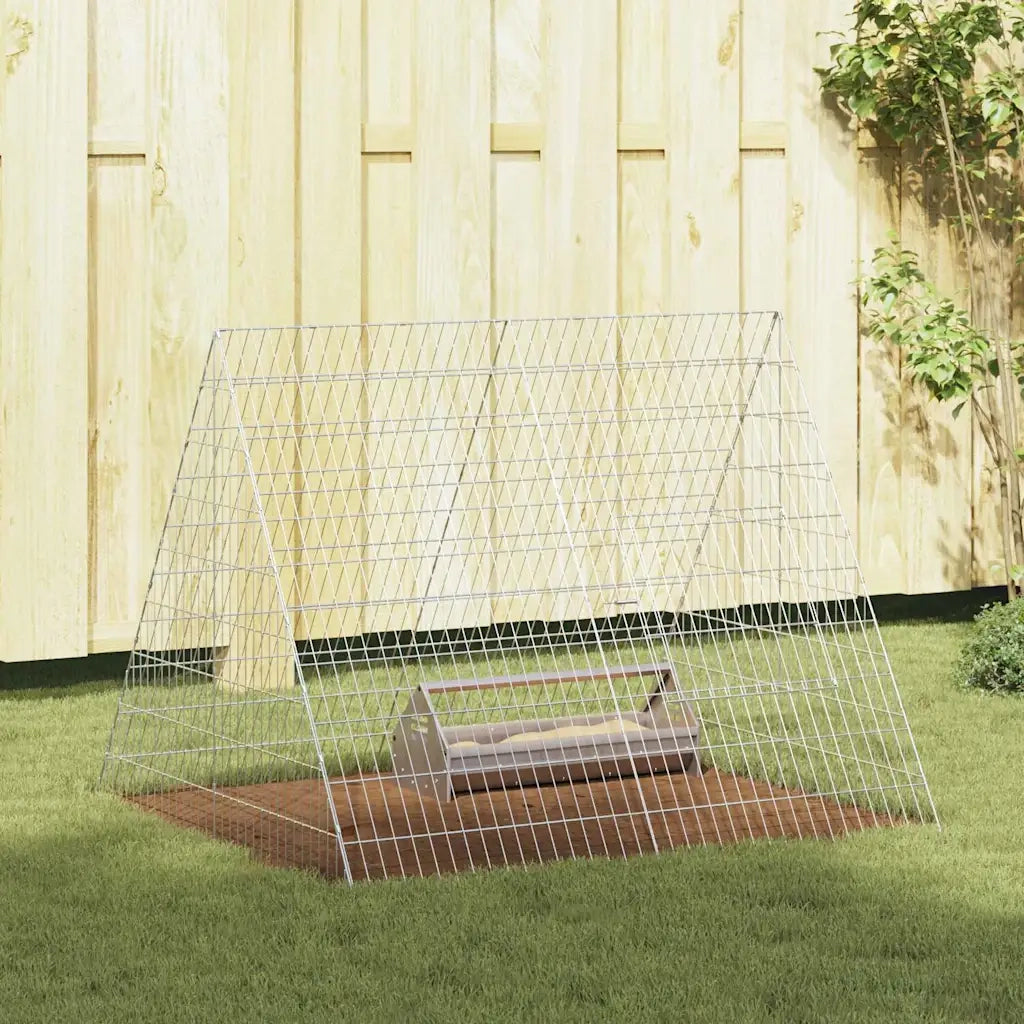 Gabbia per polli Argento 110 x 100 x 85 cm Acciaio zincato 3394436