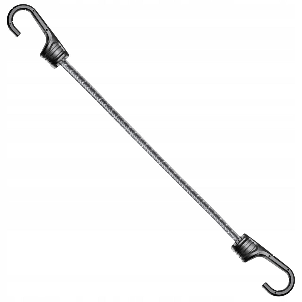 Corda elastica in gomma KADAX con gancio, 28 cm, per il fissaggio di teloni e tenditori per bagagli.