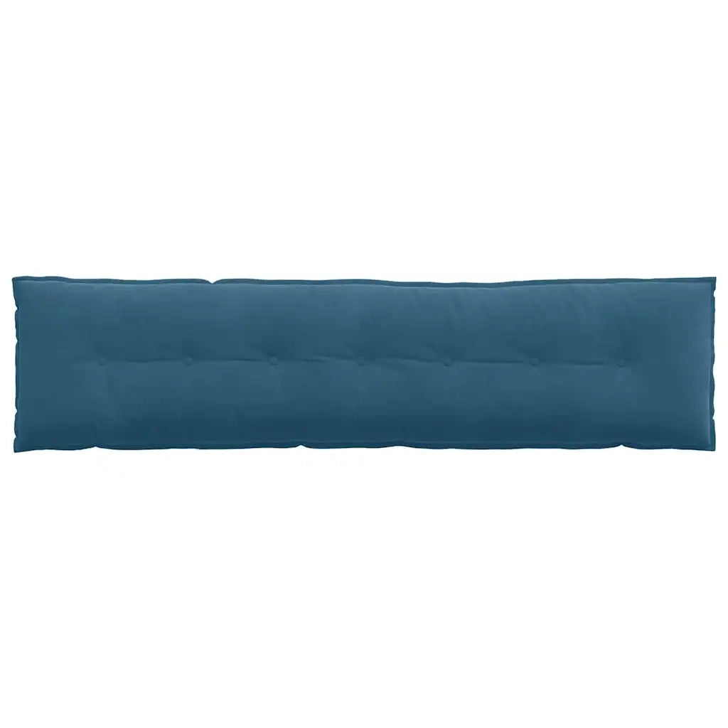 Cuscino per Schiena Blu 200 x 50 cm Tessuto in Cords 42014975