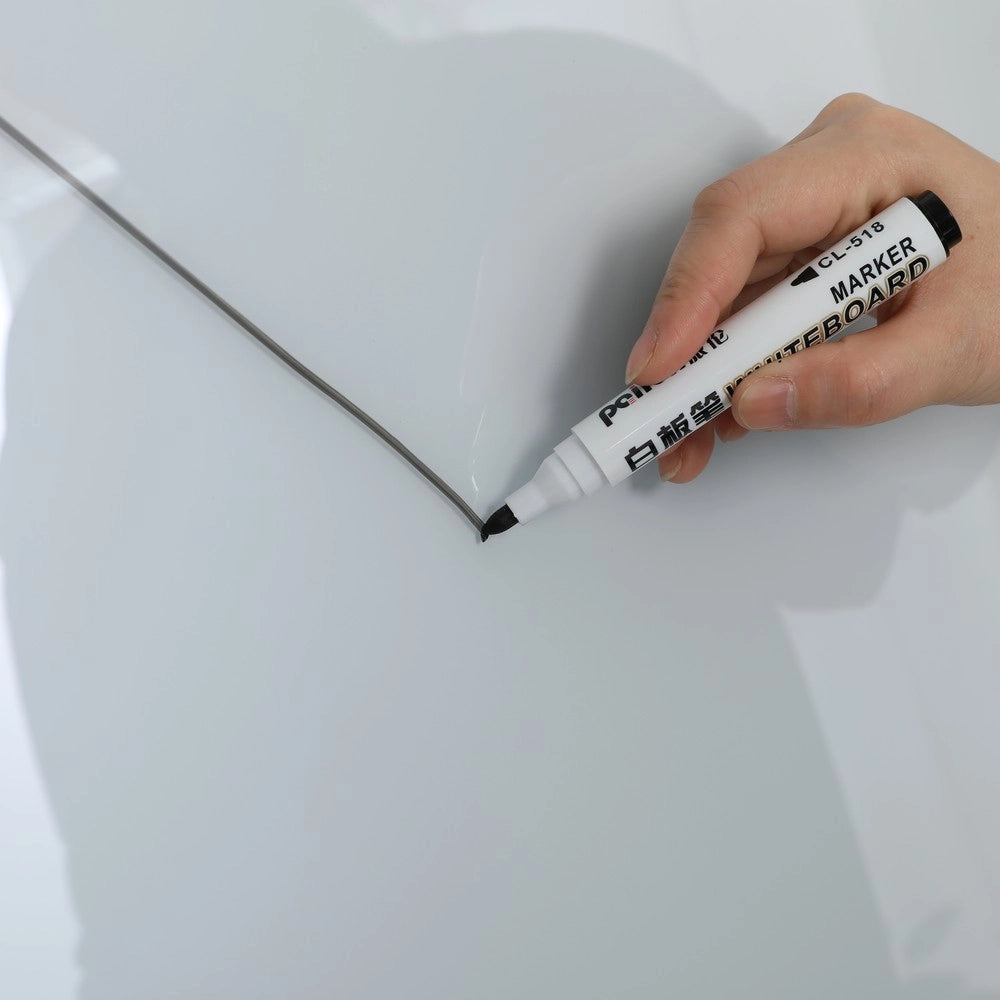 Lavagna Magnetica in Vetro Temperato Regolabile ¨C Xylo ¨C 90x60 cm, Bianca, per Ufficio e Casa