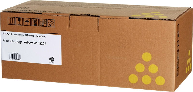 Ricoh 407643 cartuccia toner 1 pz Originale Giallo