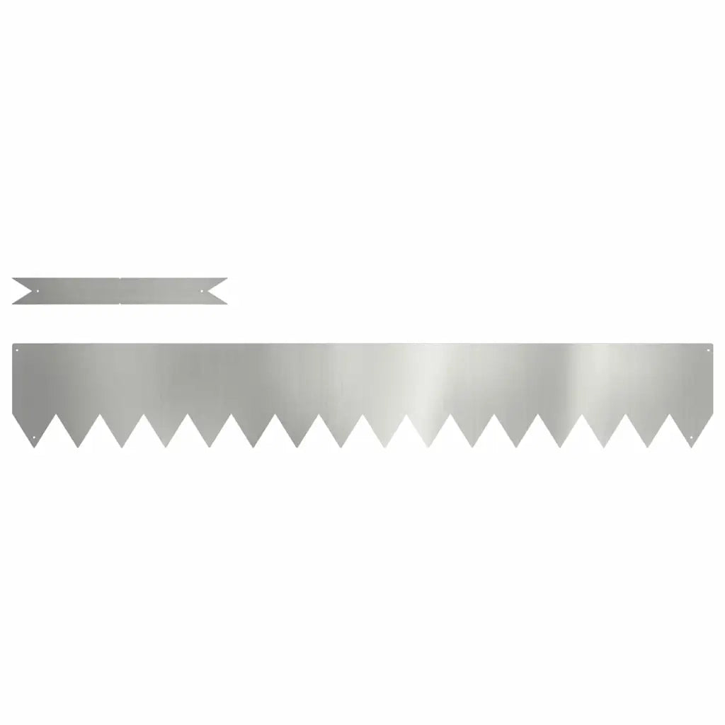 Bordura per Prato 20 pz 100 x 0,05 x 15 cm Acciaio zincato 865939