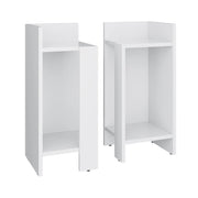 Vicco Comodino Bianco 27 x 60 cm Set di 2