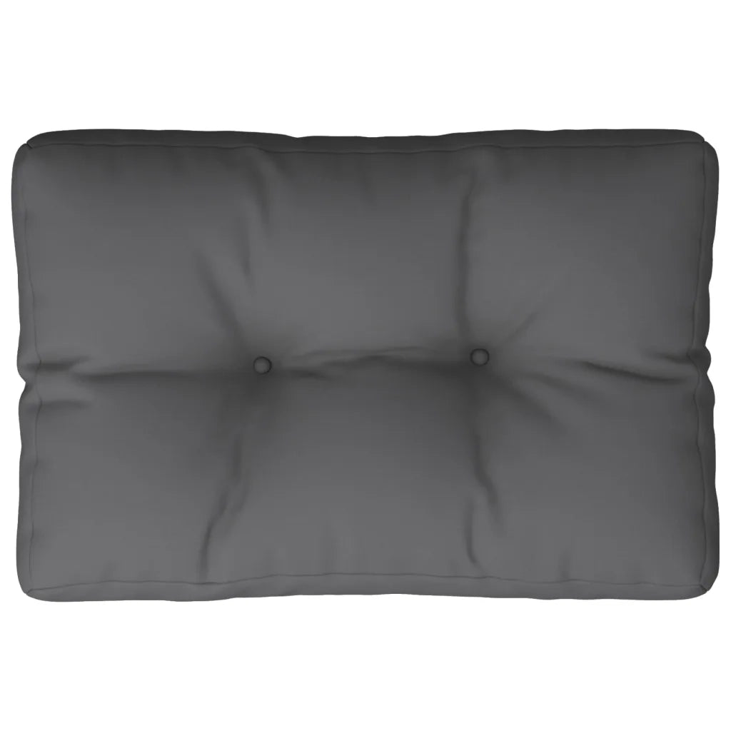 Cuscino per Pallet Antracite 50x40x12 cm in Tessuto 314423