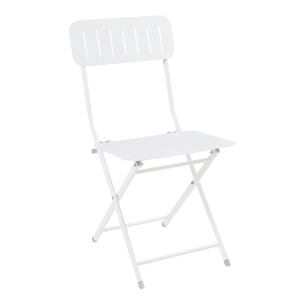 Set Sande di 2 Sedie Pieghevoli - Bianco [en.casa]