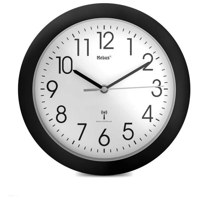 Mebus 52450 orologio da parete e da tavolo Orologio digitale Rotondo Nero