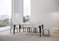 Consolle Allungabile 90-196x40x77 cm in Nobilitato Bianco