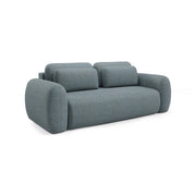 Sessame, Divano Letto 3 Posti Contenitore, 266x121 cm Grigio Scuro