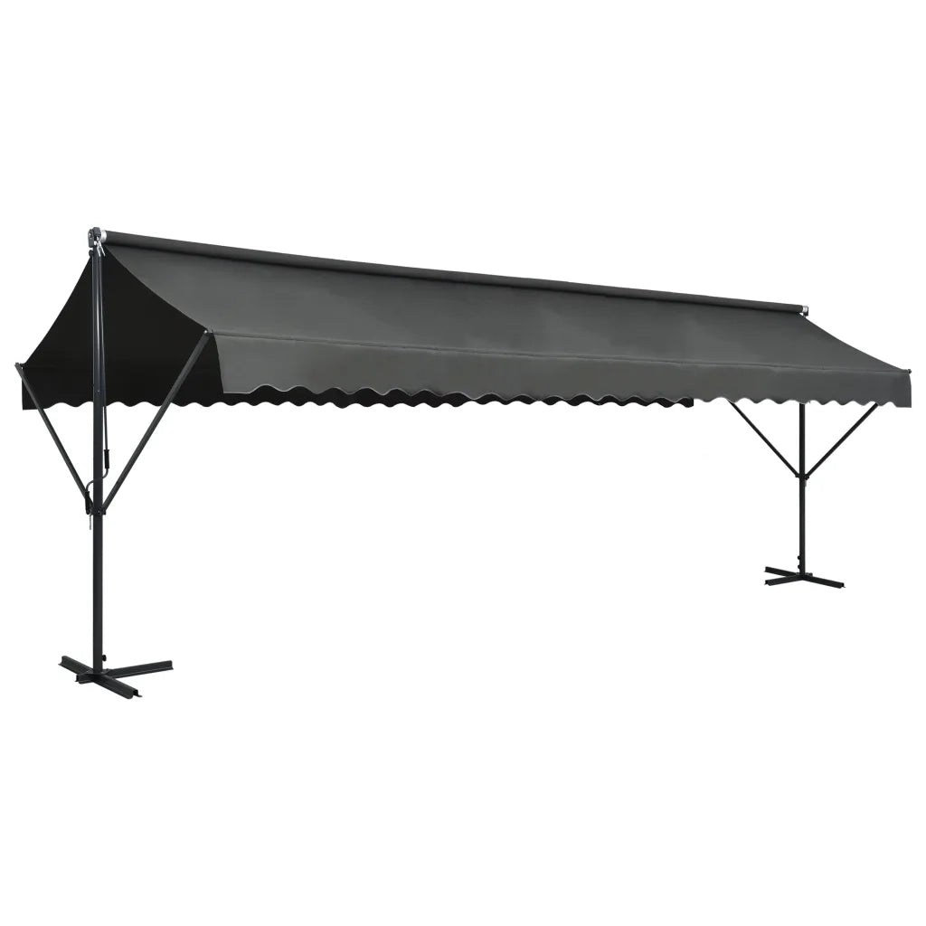 Tenda Parasole con Piedistallo 600x300 cm Antracite cod mxl 59692