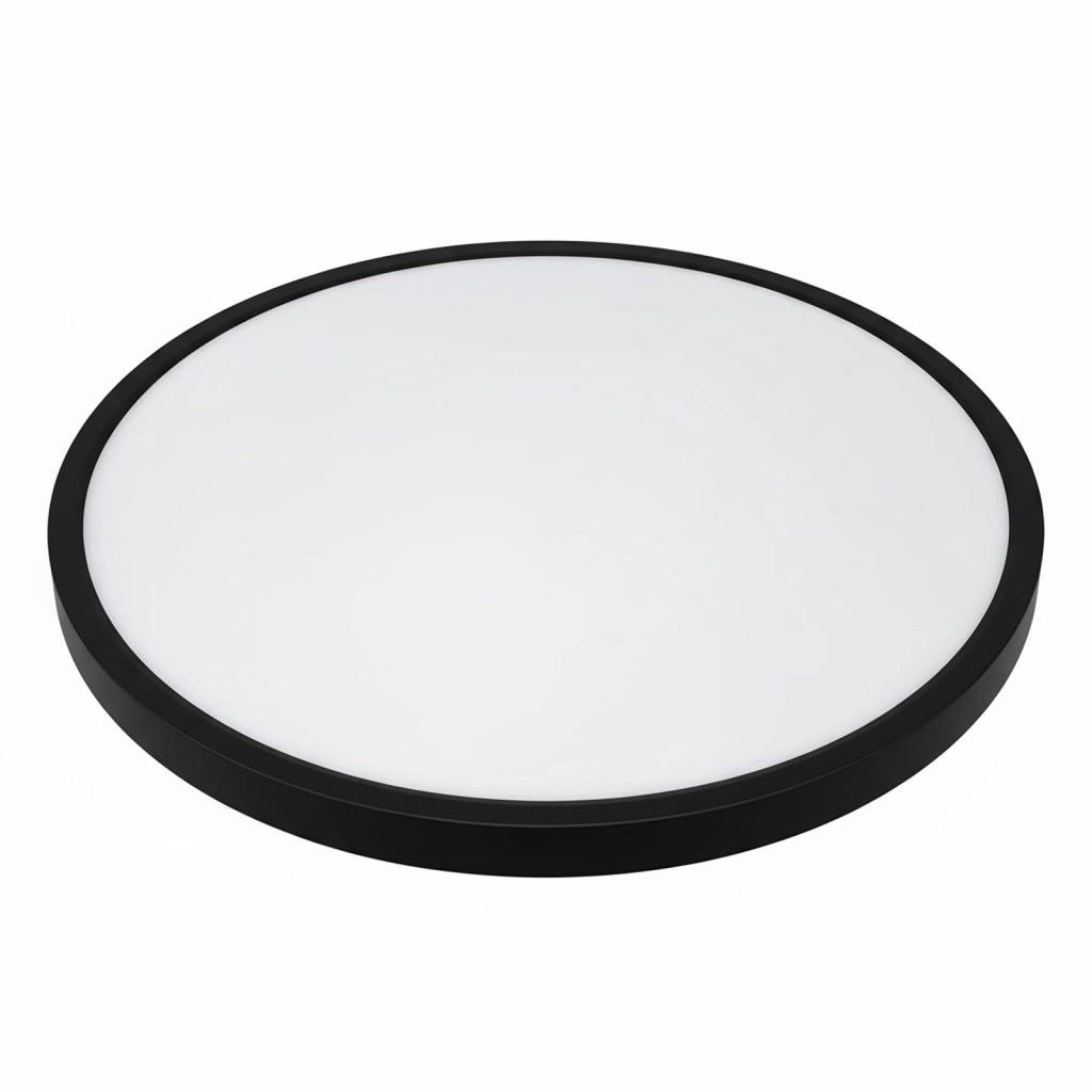 Plafoniera Design Slim LED 36W CCT IP40 Lampada Moderna Soffitto Luce Bagno Cucina Soggiorno Ufficio 48cm colore NERO