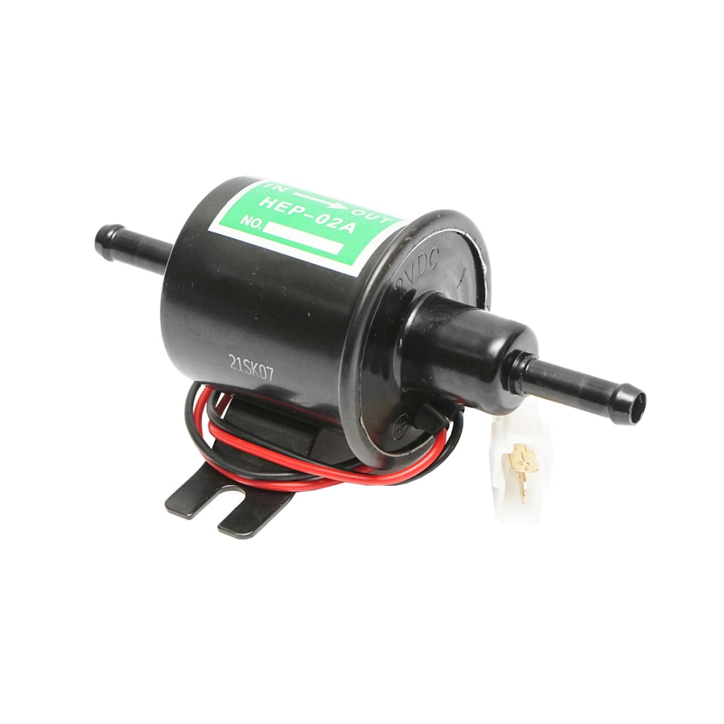 Pompa Carburante elettrica universale HEP per diesel/benzina, con filtro incorporato, 12V/02A