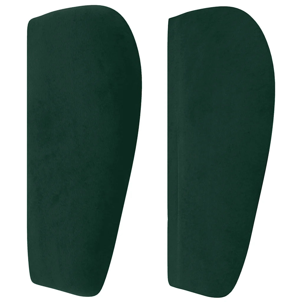 Testiera ad Orecchio Verde Scuro 103x23x78/88 cm in Velluto 3117623