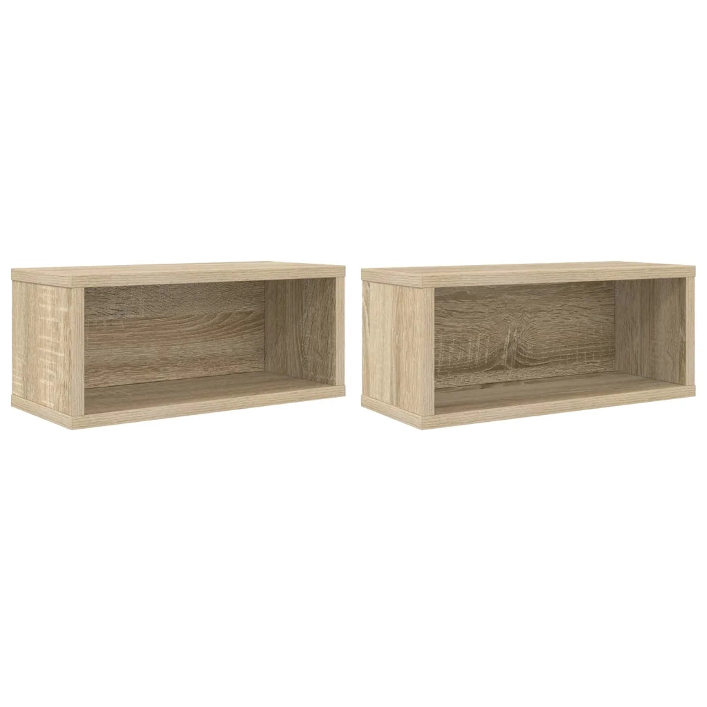 Rack per Stoccaggio CD 2 pz Rovere Sonoma 40 x 17 x 17 cm 8012713