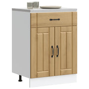 Base da Cucina Lucca Rovere Artigianale in Legno Multistrato 853736