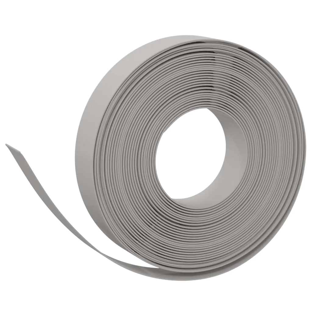 Bordatura per giardino 25 m 10 cm PE Grigio 42036845