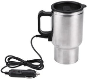 Portatile elettrico per riscaldare bevande - 12 V 450 ml - Acciaio inossidabile - Ideale per caffè e tè in viaggio - Sicuro e senza sapore - Perfetto per...