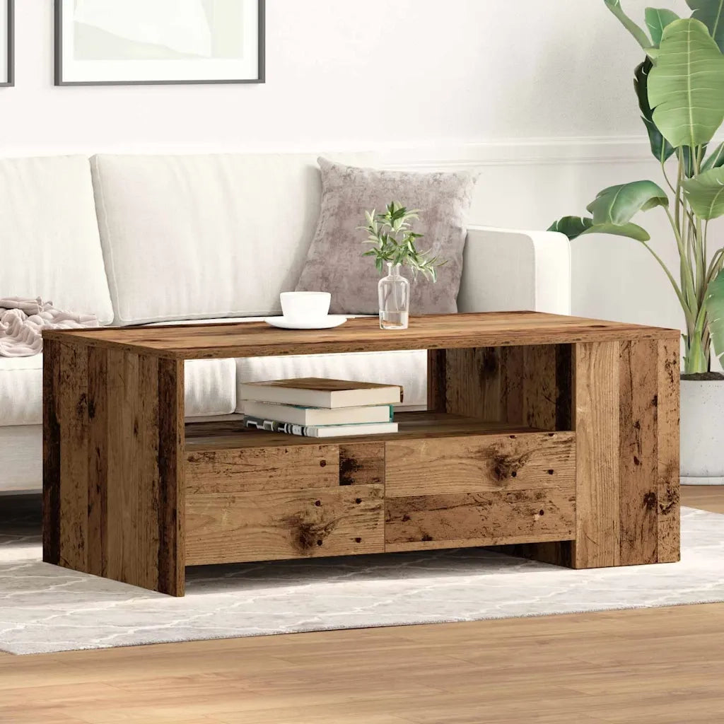 Tavolino da salotto | Tavolino da caff¨¨ | Tavolino da Soggiorno Legno vecchio 102 x 55 x 43,5 cm