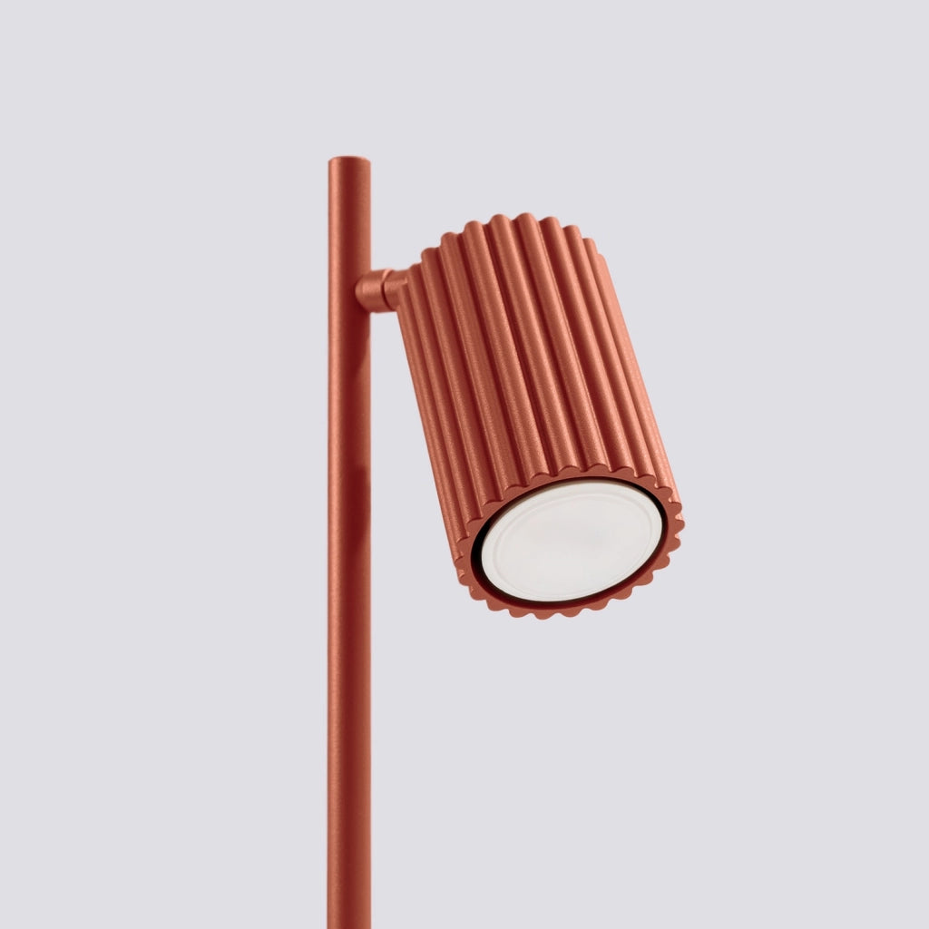 Lampada da tavolo ocra rossa snodata GU10 Pure Lume