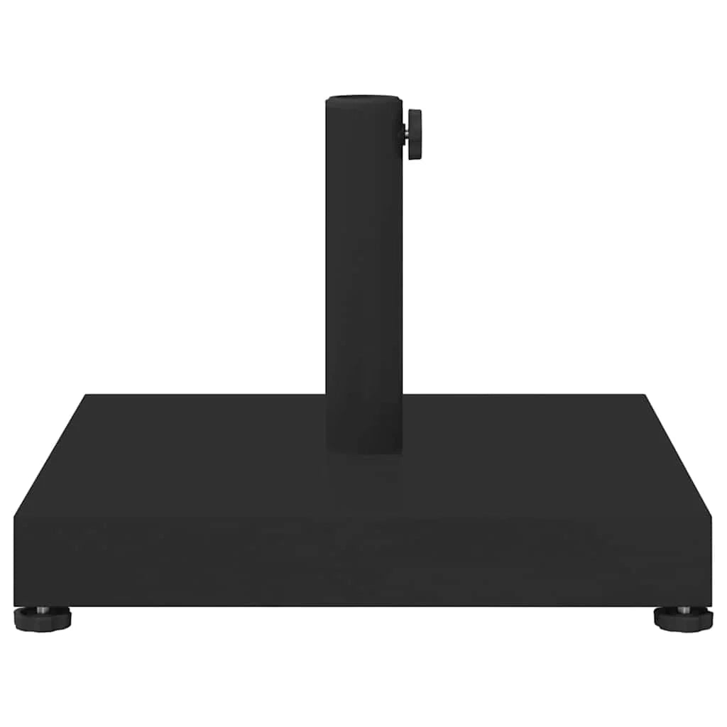 Base moderna quadrata per ombrellone da esterno 45 x 45 x 31,5 cm in acciaio nero codice 02_0058930.