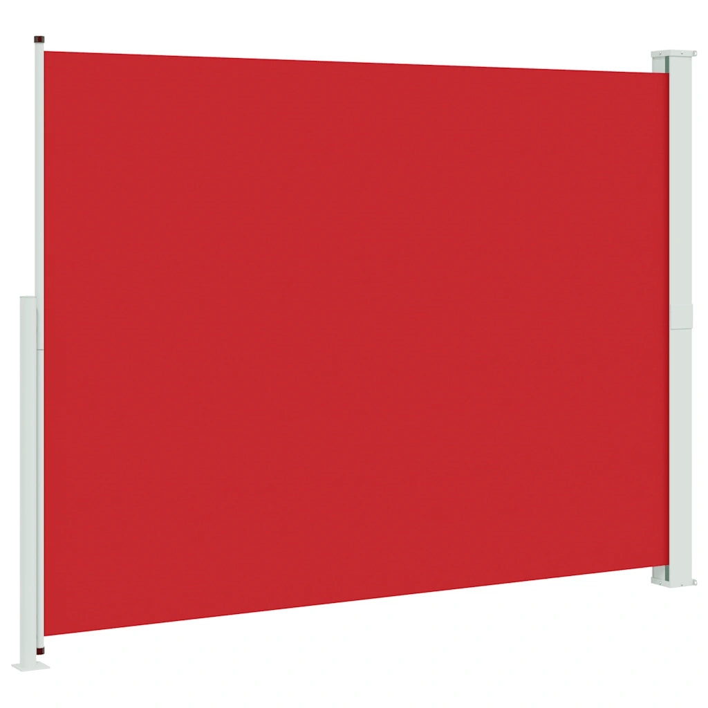 Tenda Laterale Retrattile per Patio 220x300 cm Rossa 313428