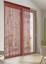 Tenda Antimosca Antirumore Caduta Pannello Porta Finestra Casa Multistring Silver - 100x200 - Bordeaux