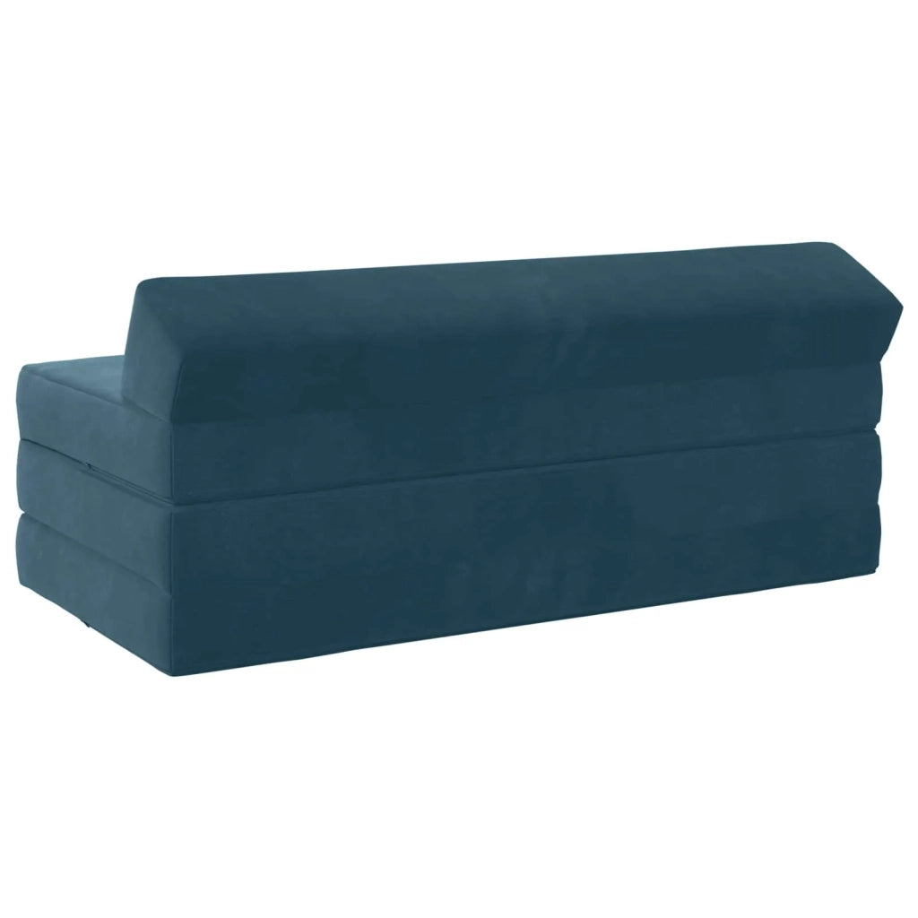 Divano Letto Pieghevole Blu 120 x 60 x 49 cm Tessuto 900040