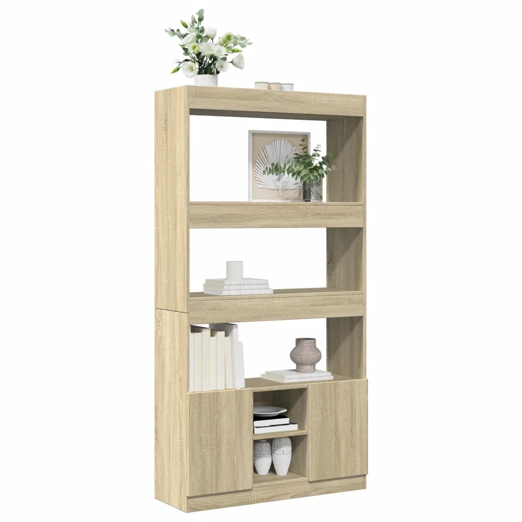 Credenza Rovere Sonoma 92x33x180 cm in Legno Multistrato 3309620