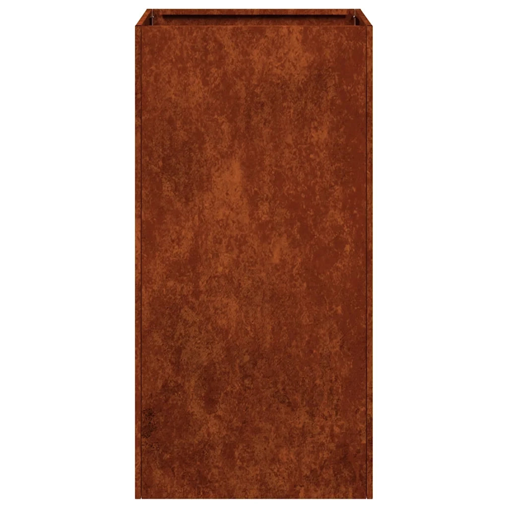 Fioriera Arrugginita 40x40x80 cm in Acciaio Corten 860709