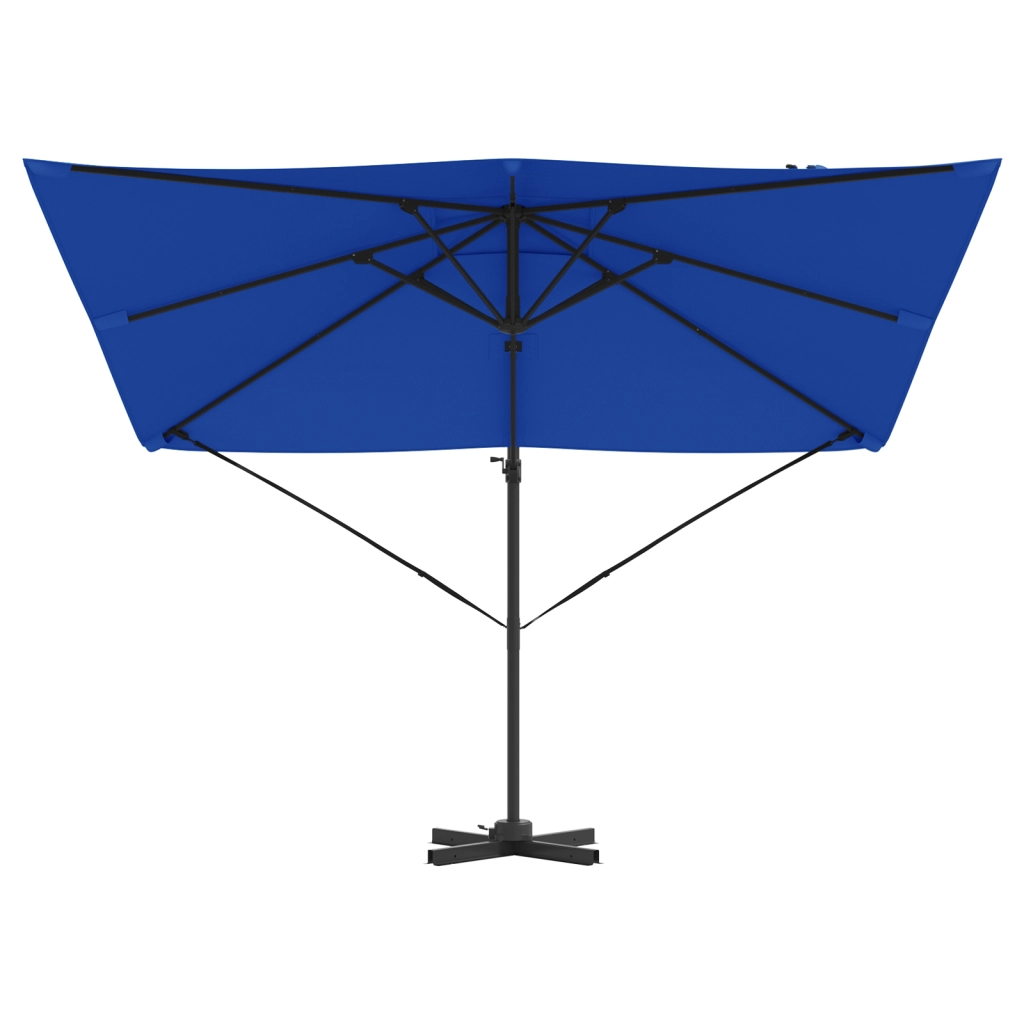 Ombrello da Patio Blu Azzurro Alluminio, Poliestere 3m