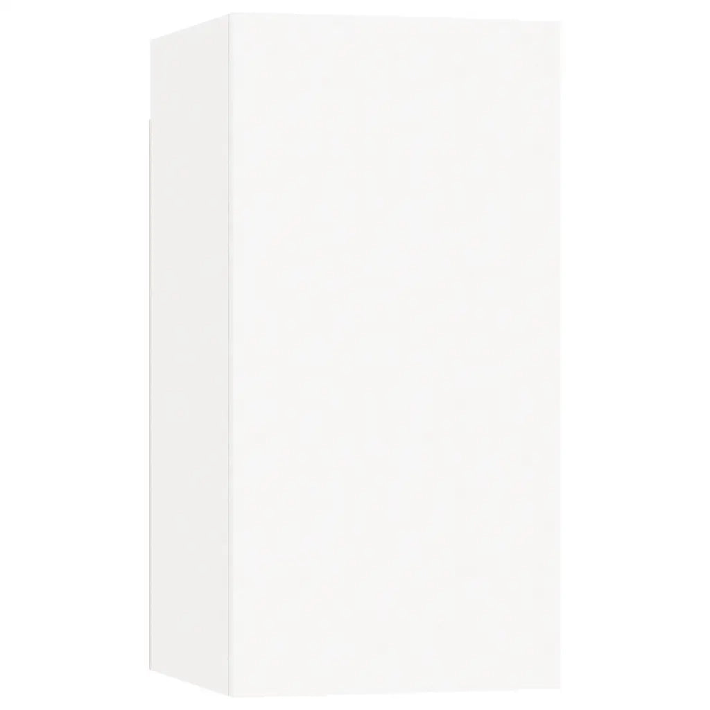 Set Mobili Porta TV 4 pz Bianco in Legno Multistrato 3074453