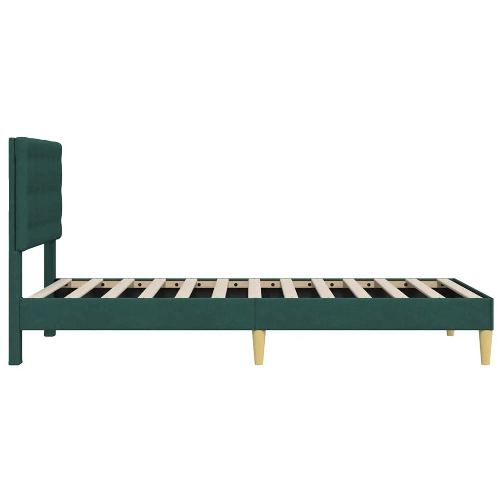 Struttura del letto Verde Scuro 80 x 200 cm Tessuto 42027758