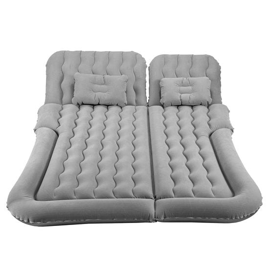 Letto auto - Matrimoniale - letto gonfiabile - Letto auto gonfiabile per viaggi - Funzioni multiple - 178 x 126 x 13cm - grigio