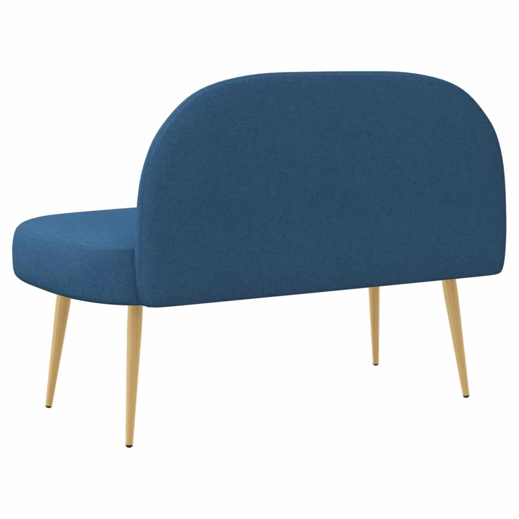 Panchina imbottita con schienale Blu 110 x 60 x 76 cm CFW1398837
