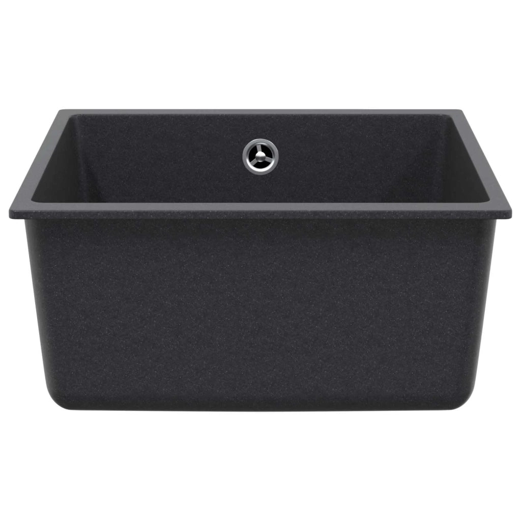 Lavello Cucina una Vasca Granito 43 x 46 x 20 cm Grafite 42053764