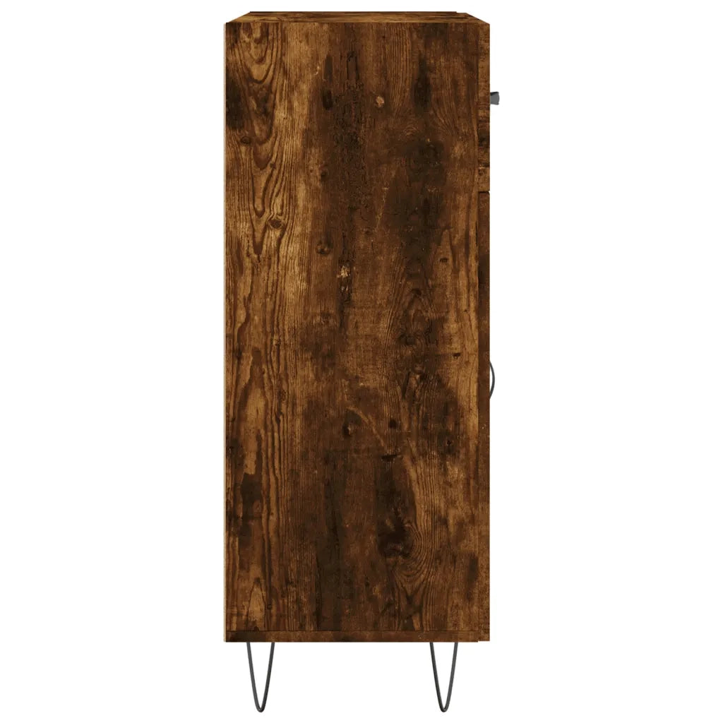 Credenza | Madia | Buffet da pranzo | Armadio da pranzo Rovere Fumo 69,5x34x90 cm in Legno Multistrato