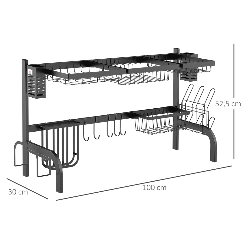 Tavolo da cucina ¨C zephmum ¨C 100x30x52,5 cm nero