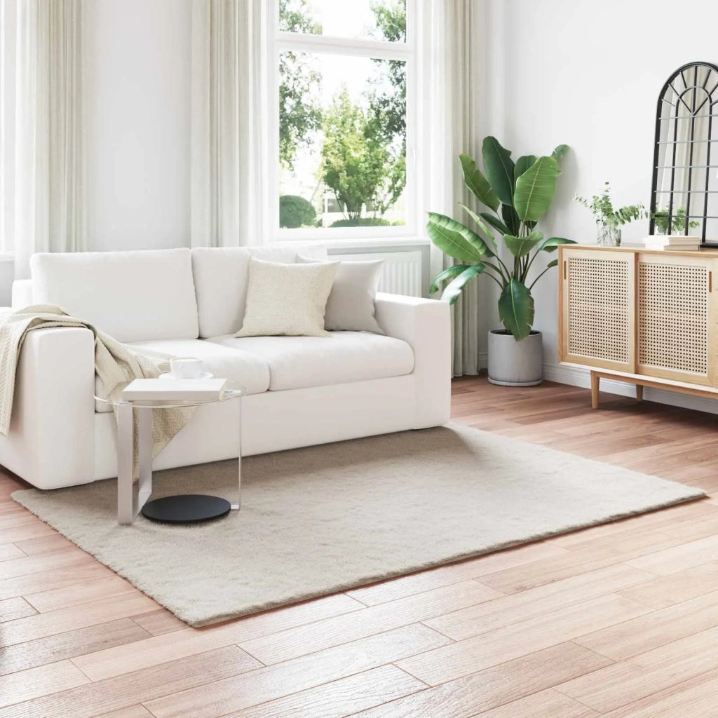 Tappeto antiscivolo in sintetica di coniglio OLITE Beige 42021637