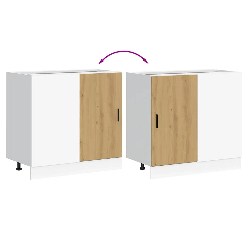 Mobile Base Lavello “Lyon” Rovere Artigianale 854297