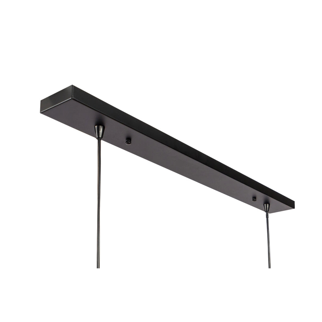 Lampadario a sospensione 7 luci H340 nero stile industriale a gabbia