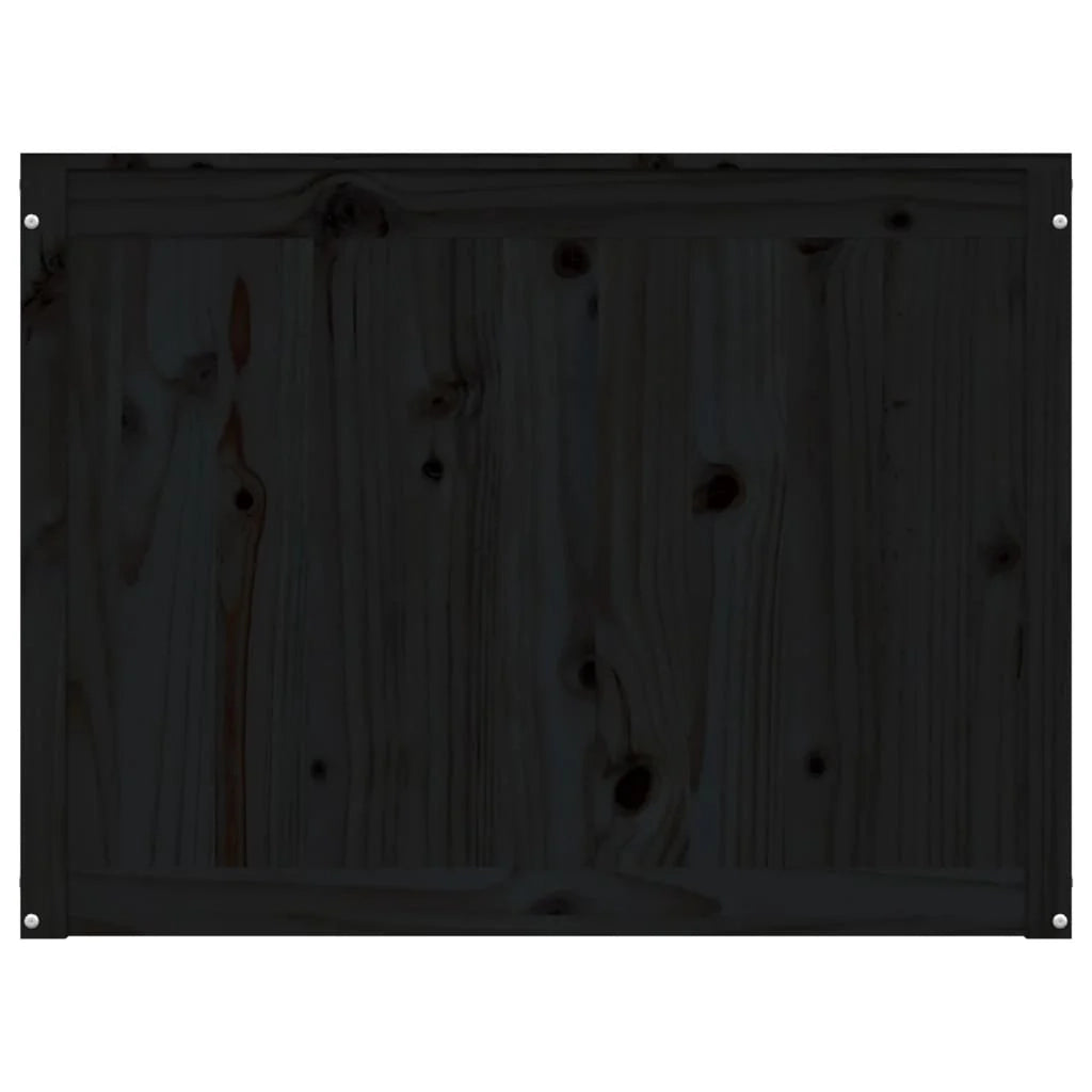 Contenitore per la biancheria 88,5 x 44 x 66 cm in legno massello di pino nero 02_0006211