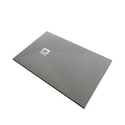 Piatto doccia marmoresina gelcoat rettangolare tortora h.2,8cm Doliso Elostone Tortora,80x100  cm