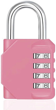 Cassaforte a combinazione 1-dell'ingresso, combinazione per armadi e locker, combinazione 4-digitale per sport e scuola, slot per destra per porte e cancelli esterni - rosso