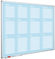 Calendario annuale blu, Profilo Softline, Gennaio-Dicembre, NL-90x120 cm